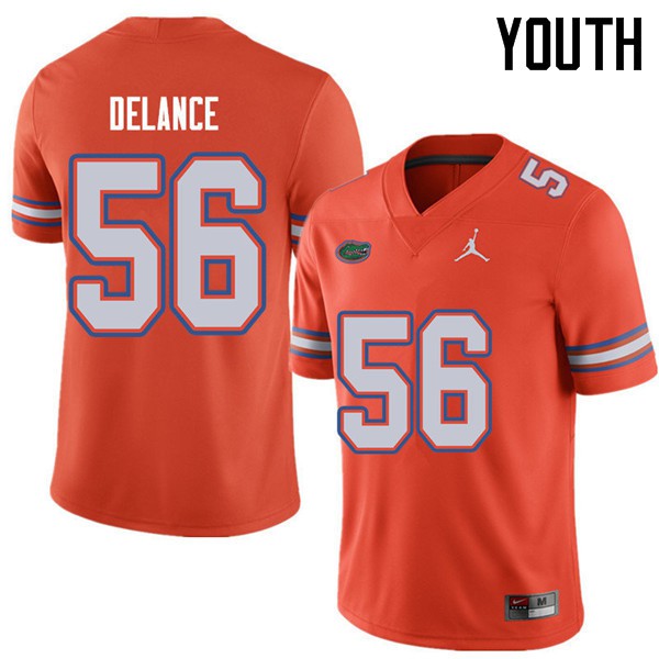 Jordan Brand Youth #56 Jean Delance Florida Gators College Football Jersey Orange